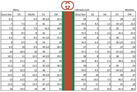 gucci sizing chart|gucci size chart us.